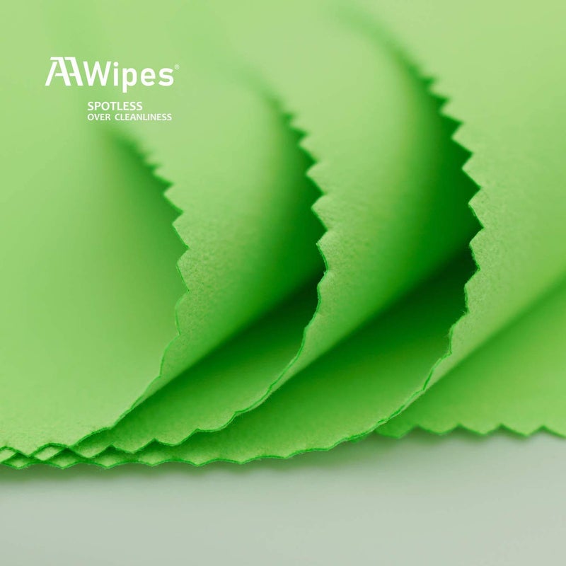 AAwipes مناديل AAwipes لآلات العزف من الألياف الدقيقة (عبوة 6 قطع 12"x12" مناديل) مناديل فاخرة للتلميع للآلات الموسيقية مناديل تنظيف متميزة للجيتار والكمان والبيانو والكلارينيت والبوق والسكسفون عالمي (HCIS-1212-G) - Image 3